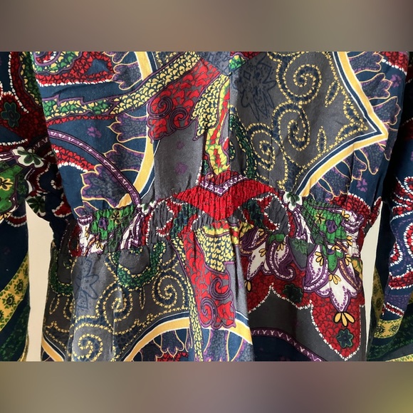 Baby Doll Print Dress V Neck Forever 21 - Picture 3 of 8